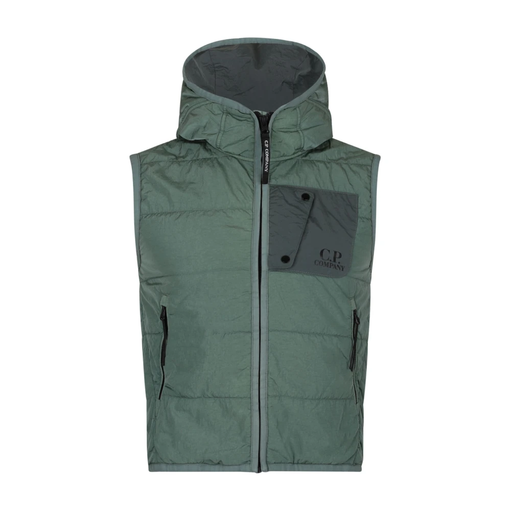C.p. Company Boys Green Waistcoats, 6 Y, Bay Gilet