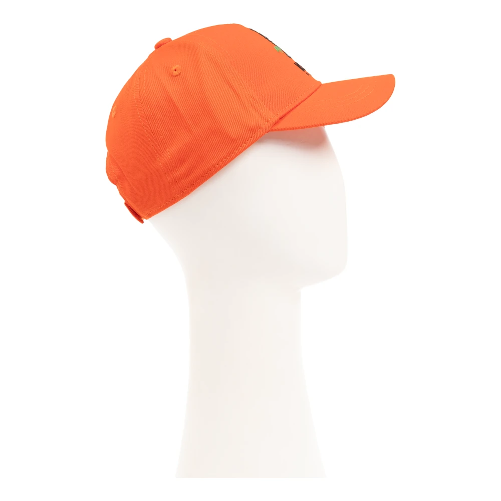 Kenzo Embroidered baseball cap Orange Unisex