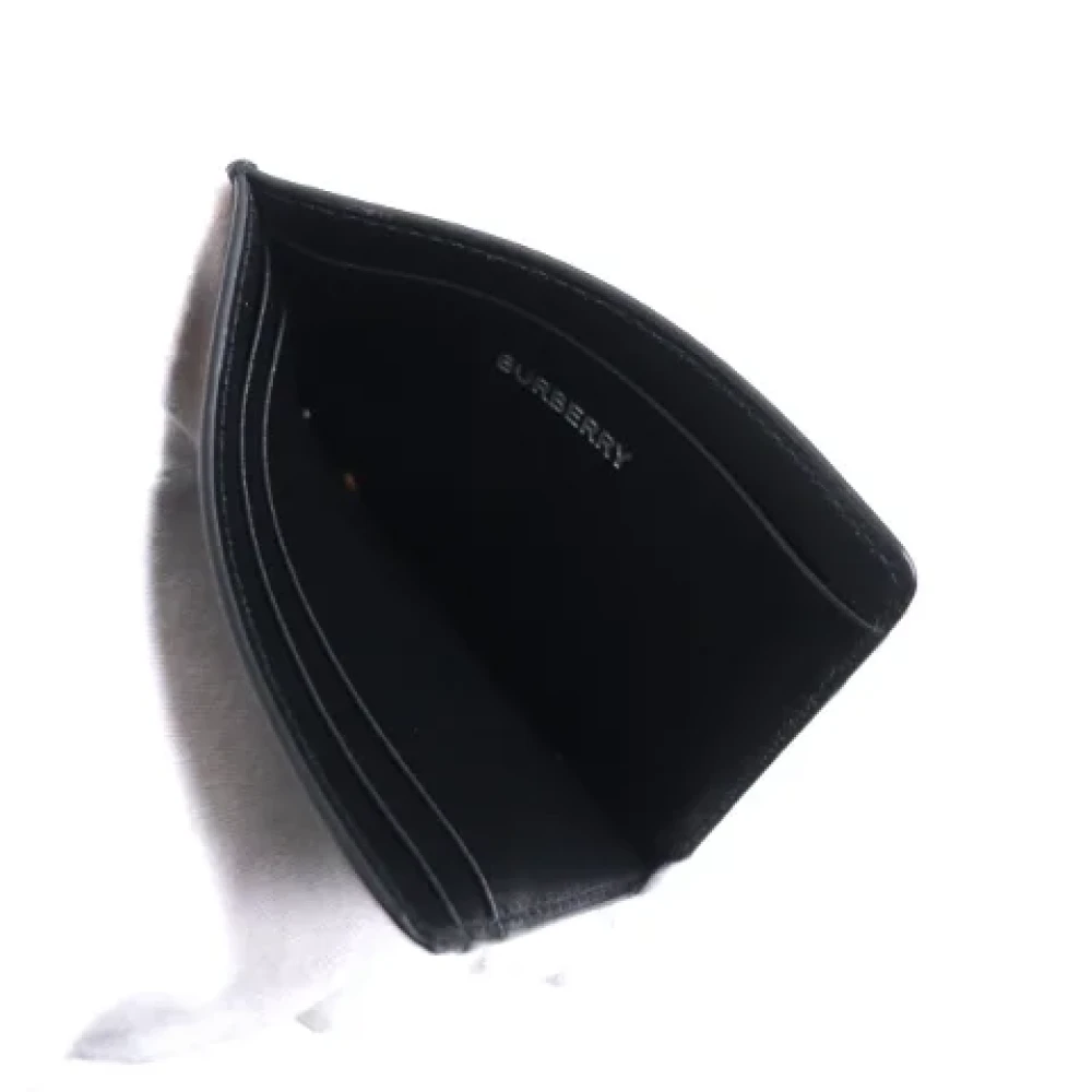 Burberry Vintage Pre-owned Leather wallets Black Dames