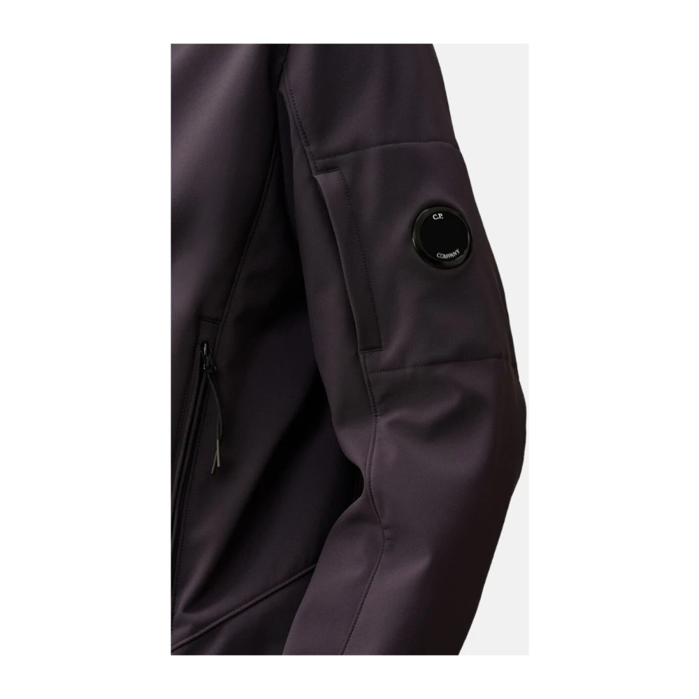 C.P. Company Paarse shell-jack met fleecevoering Purple Heren