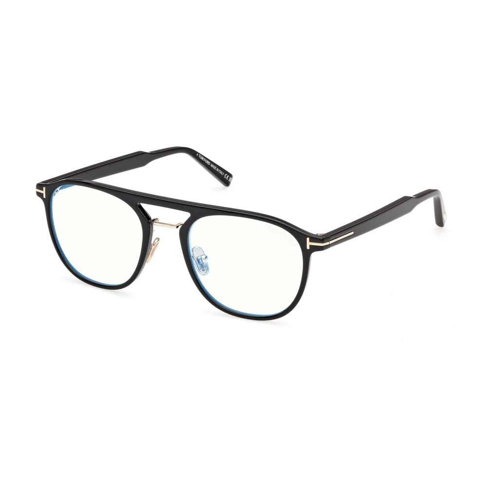 Tom Ford Men's Black Glasses, 52 Mm, Pilot Eyeglasses