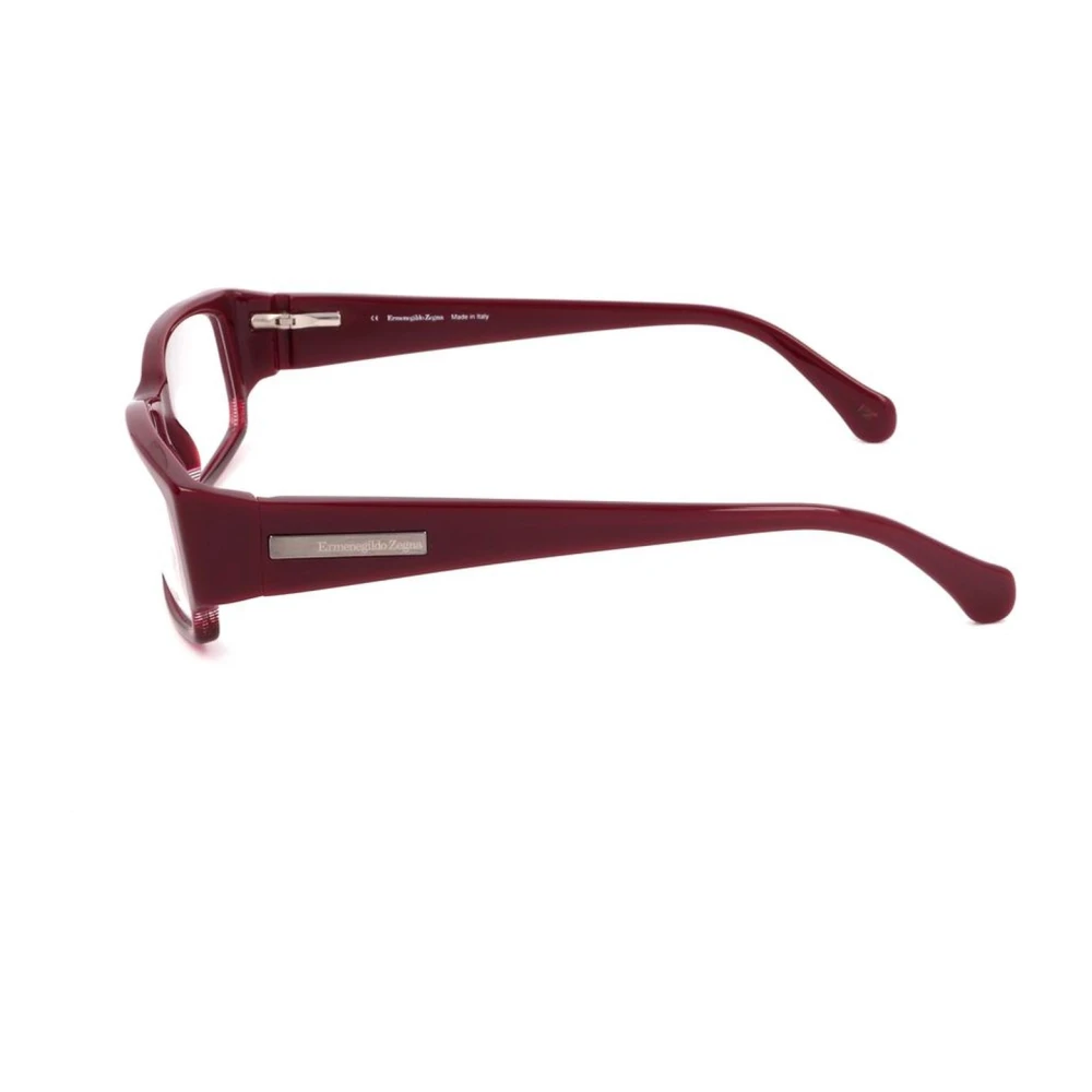 Ermenegildo Zegna Rode Plastic Unisex Frames met Wijzerplaat Red Unisex