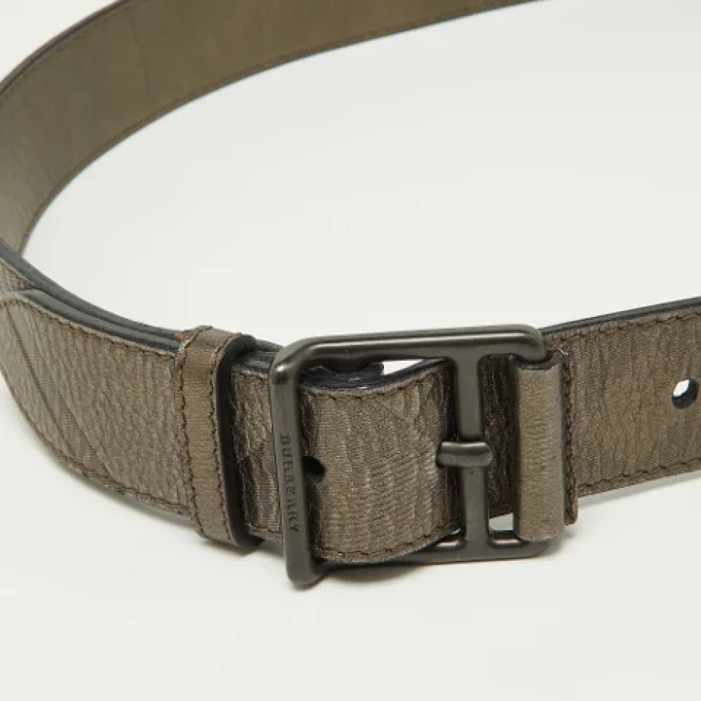 Burberry Vintage Pre-owned Leather belts Gray Dames