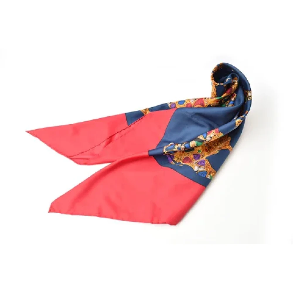 Chanel Vintage Pre-owned Canvas scarves Red Dames