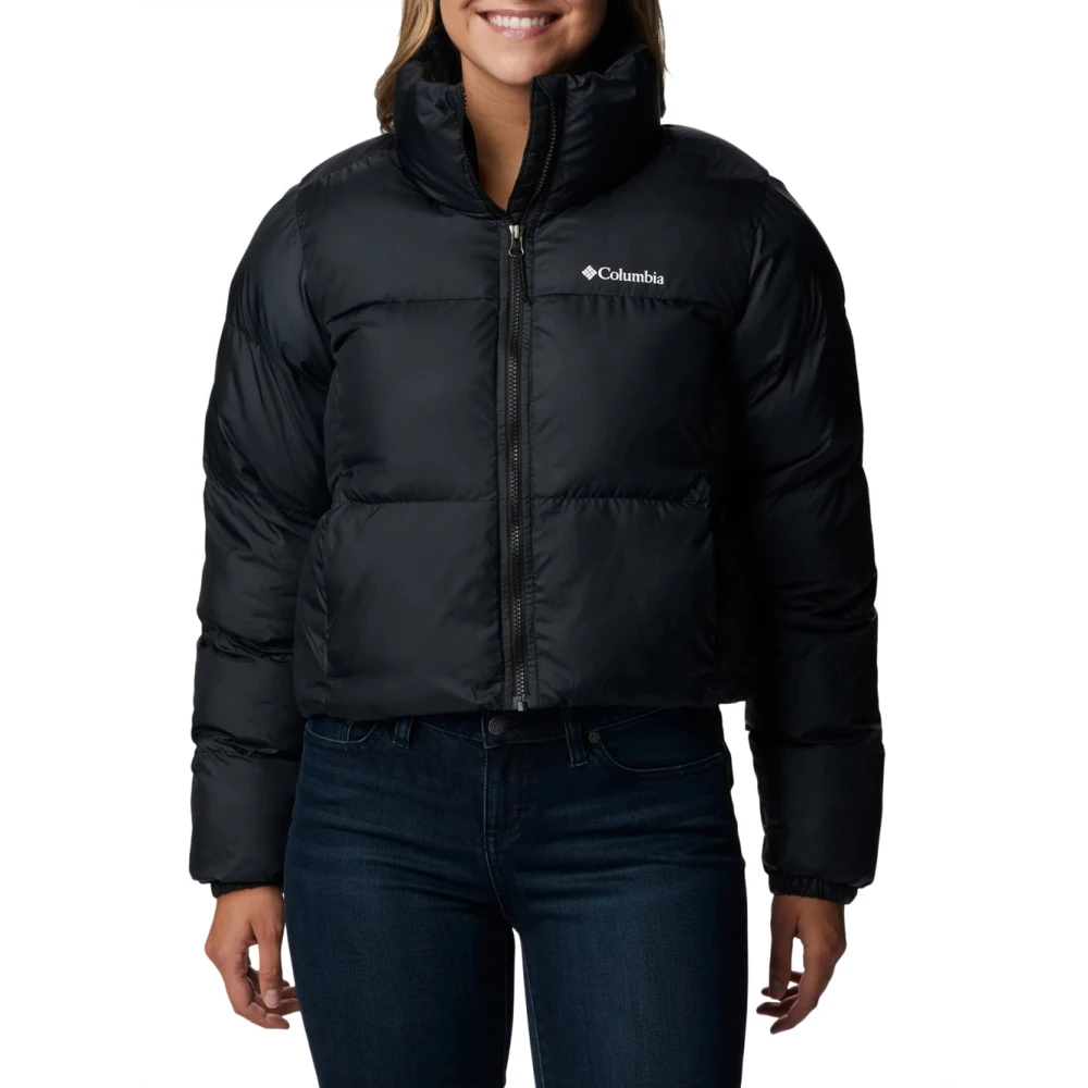 Columbia Moderne Cropped Pufferjas Zwart Black Dames