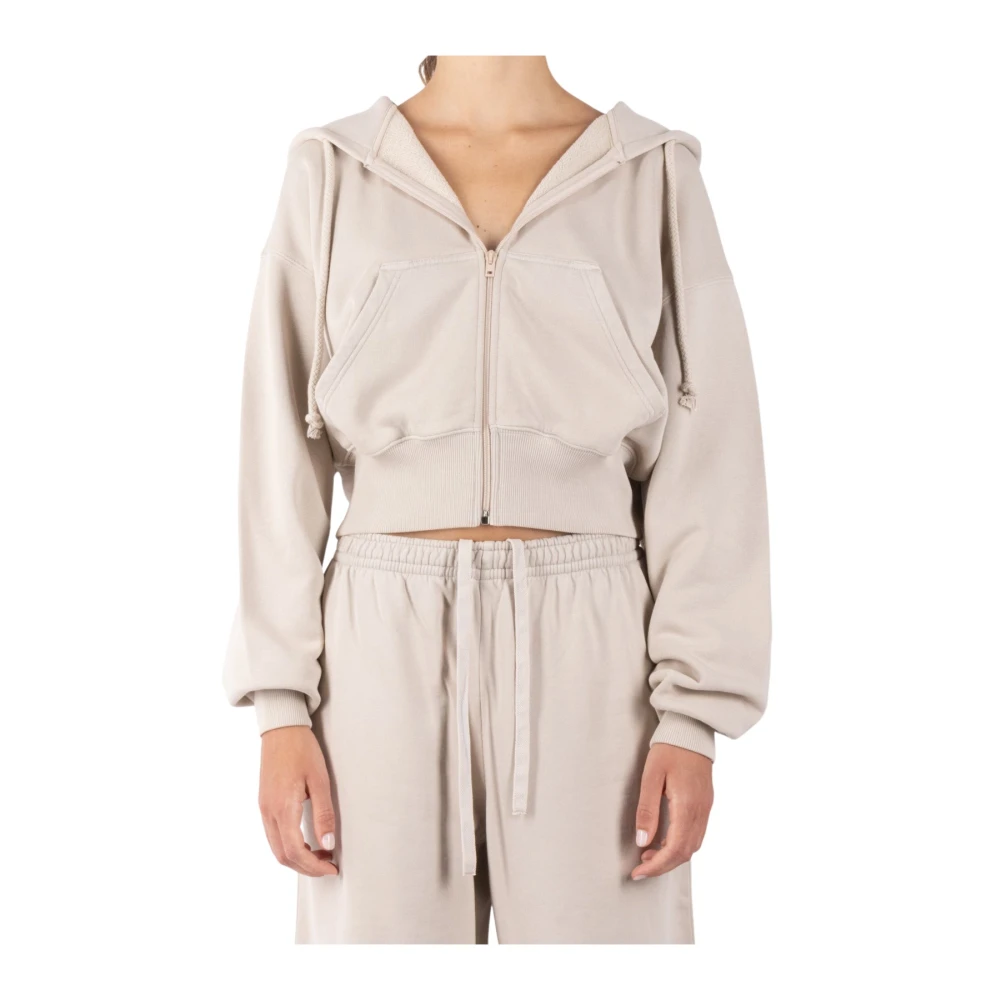 Acne Studios Grijze Katoenen Sweatshirt Ai0157 Gray Dames