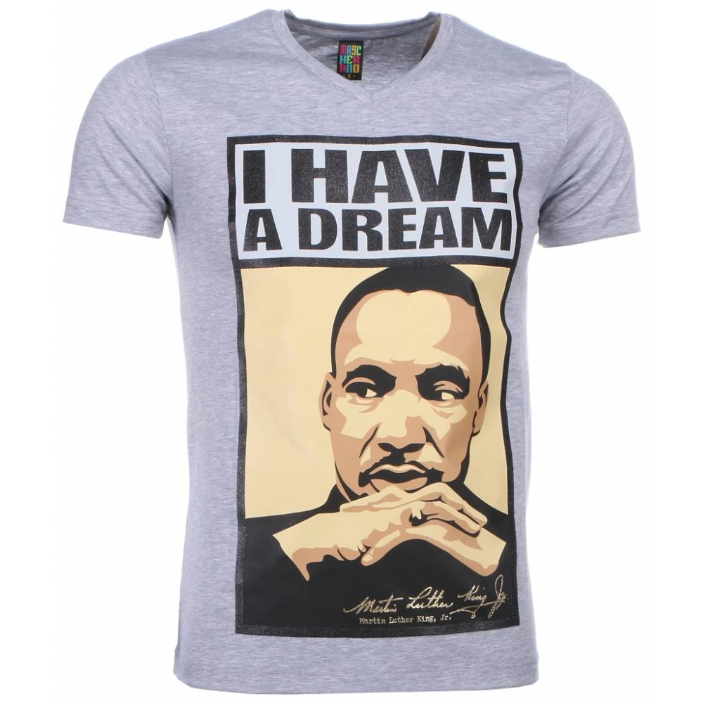Local Fanatic Martin Luther King I Have A Dream - Herr T Shirt - 2302G Gray, Herr
