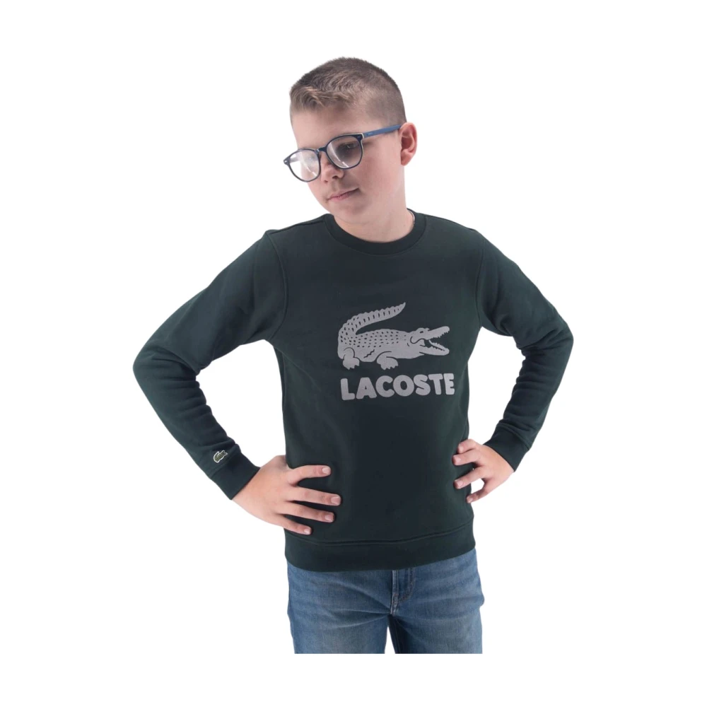 Lacoste Långärmad sweatshirt med logotryck Black, Pojke