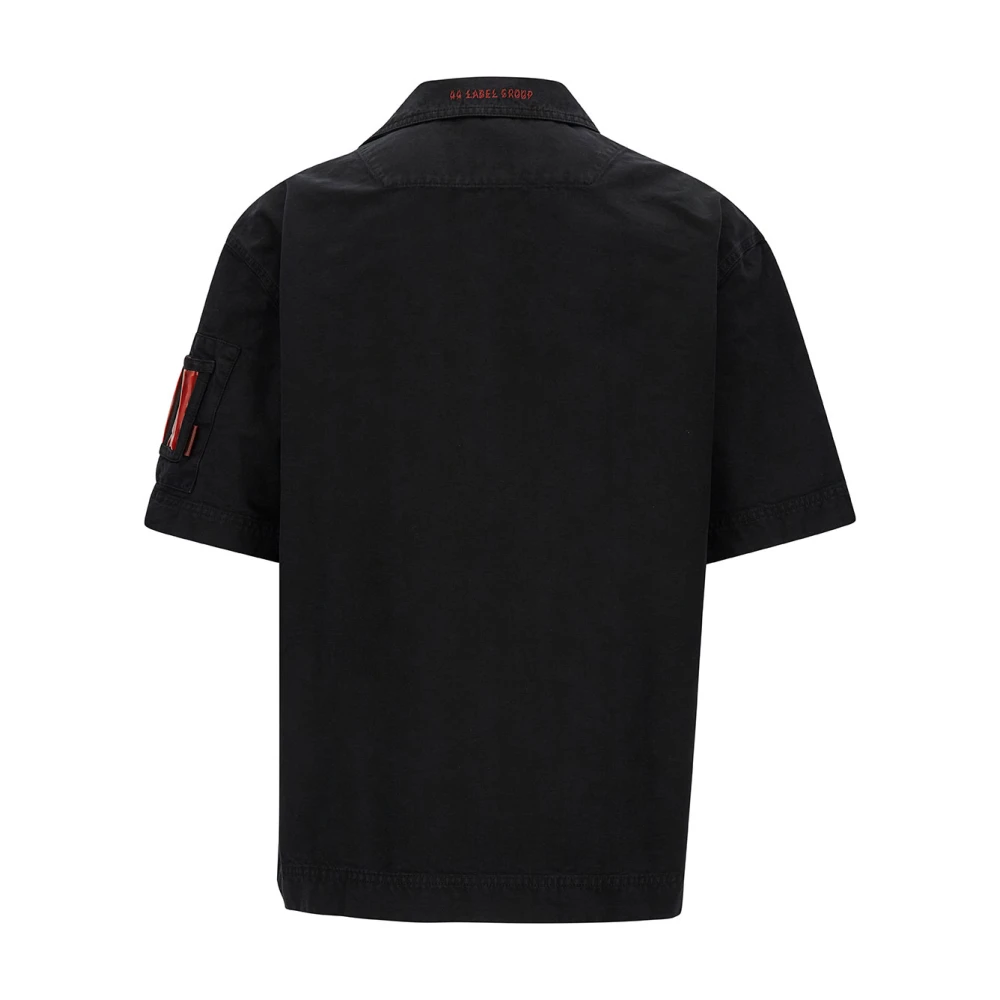 44 Label Group Oversized T-shirt met korte mouwen Black Heren