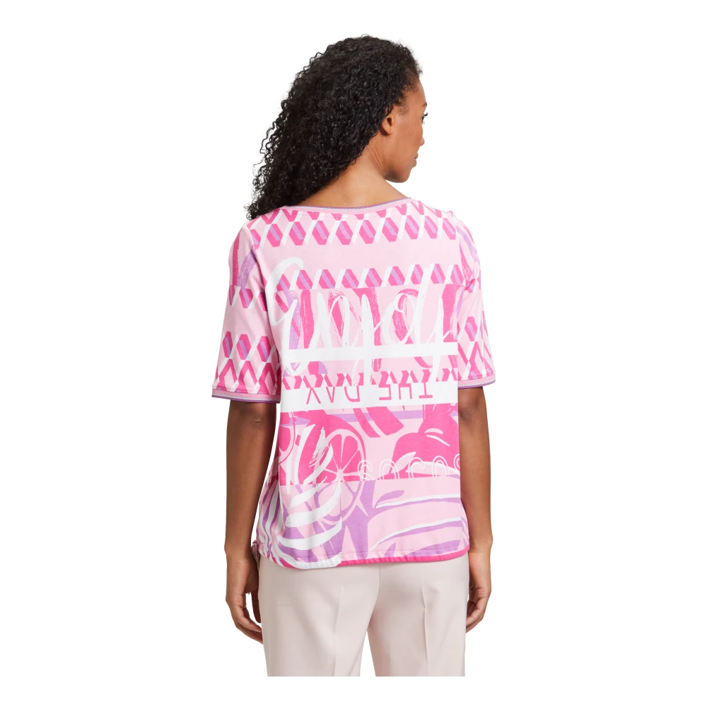 Betty Barclay Casual Shirt met Tunnelkoord en Grafische Print Multicolor Dames
