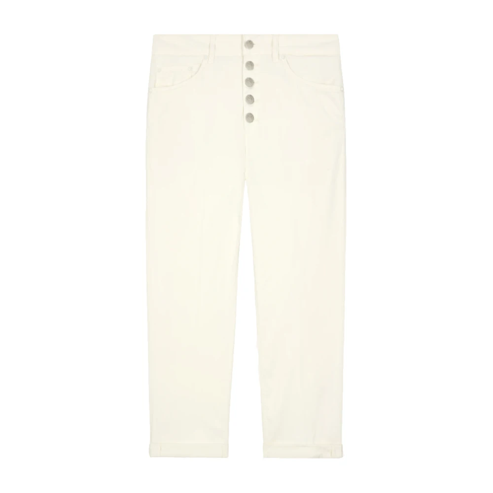 Dondup Cropped Trousers Beige Dames