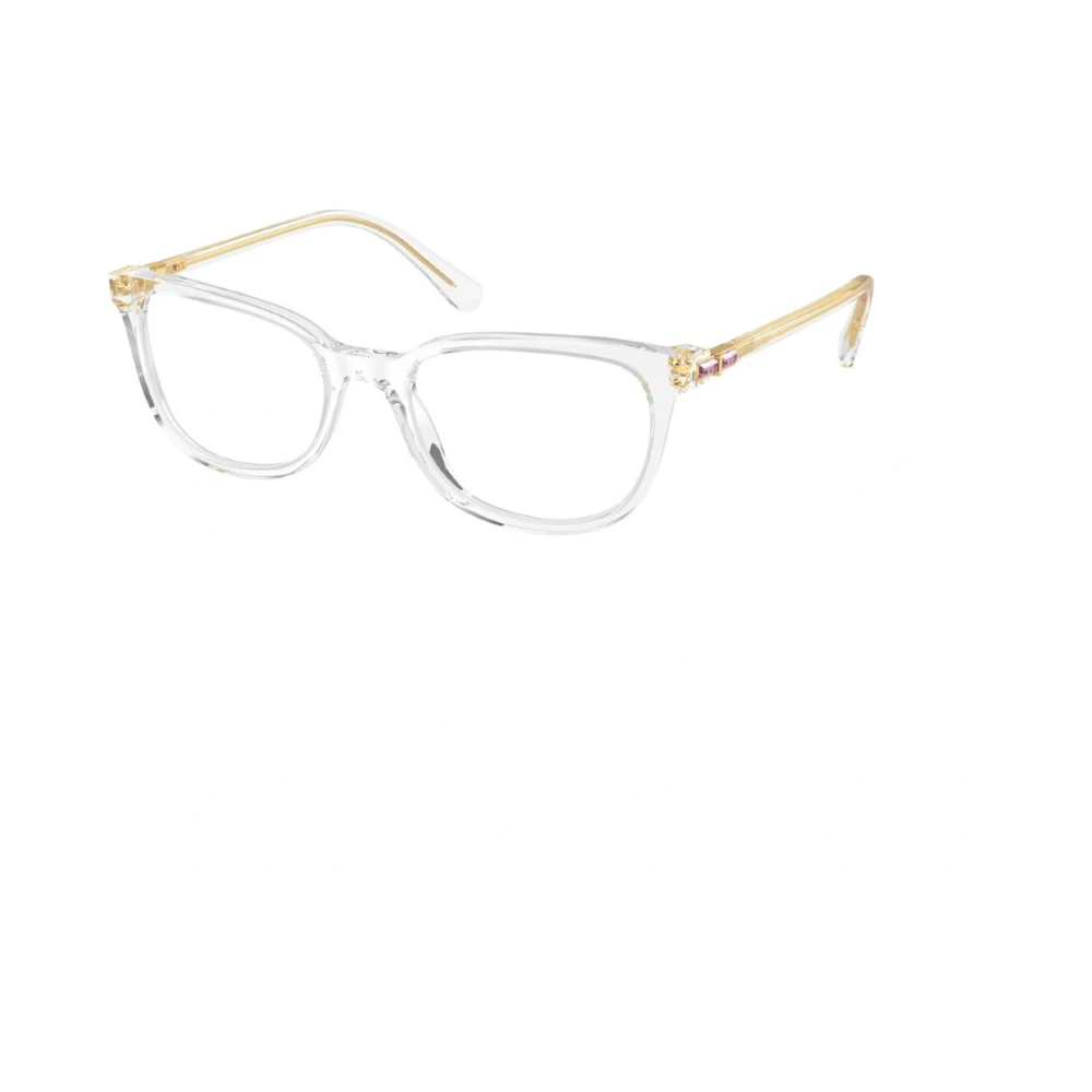 Swarovski Eleganta och teknologiska transparenta glasögon med ljuspunkt White, Unisex