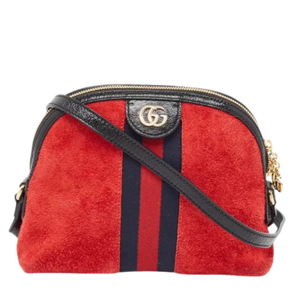 Gucci Vintage Pre-owned Fabric gucci-bags Red Dames