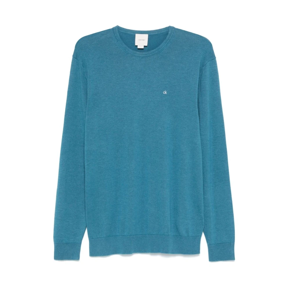 Calvin Klein Blauwe Crew Neck Sweater Blue Heren