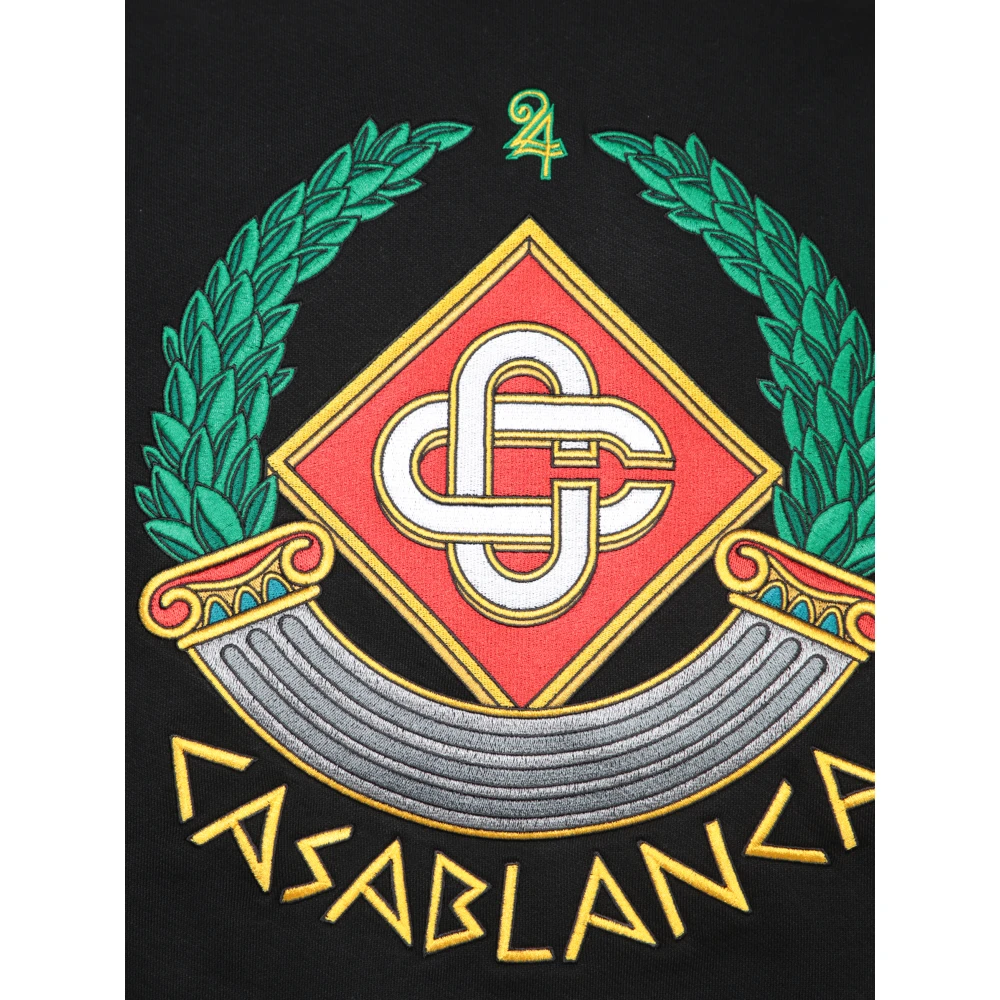 Casablanca Zwarte Sweatshirt Moderne Pasvorm Stijlvol Black Heren
