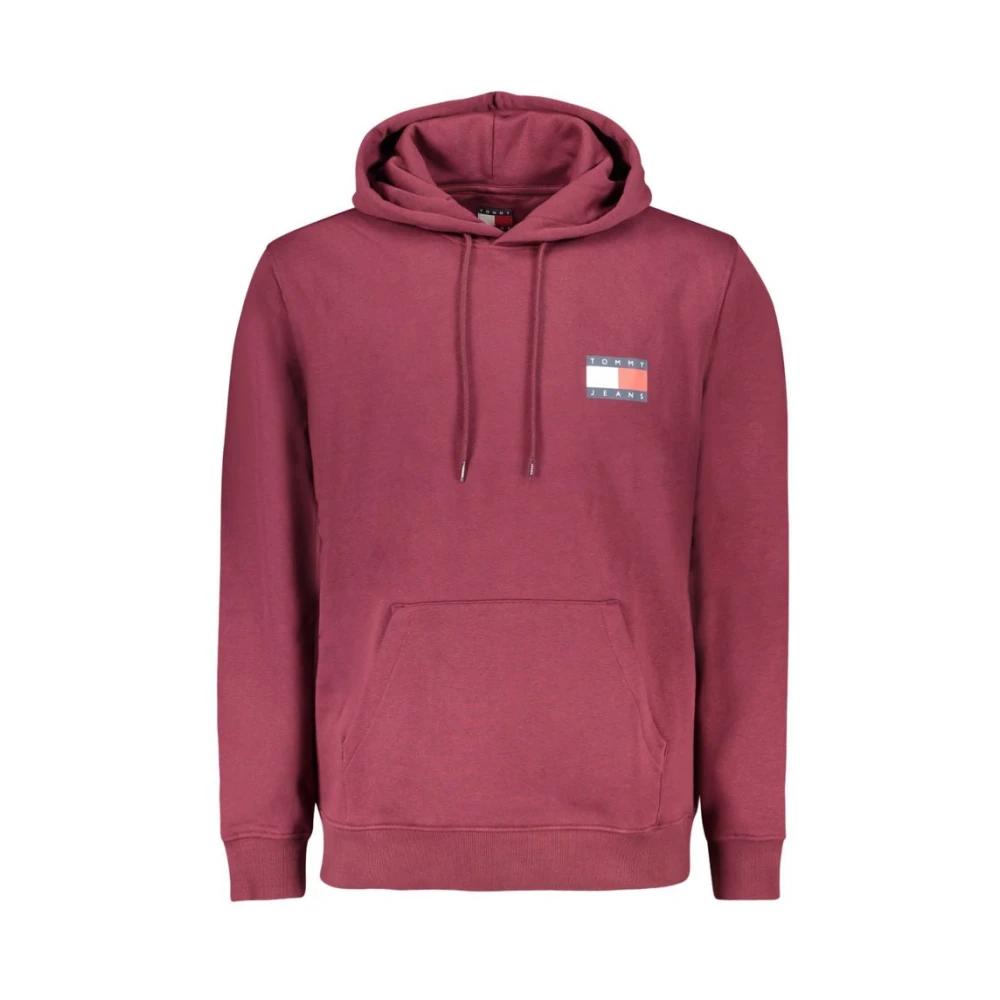 Tommy Hilfiger Rotes Baumwoll-Herren-Sweatshirt Mit Kapuze Extra Groß - Bild 3
