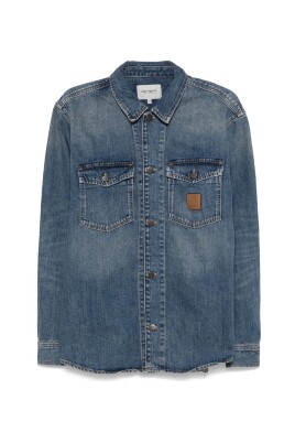 blue-button-up-shirt-with-chest-pockets