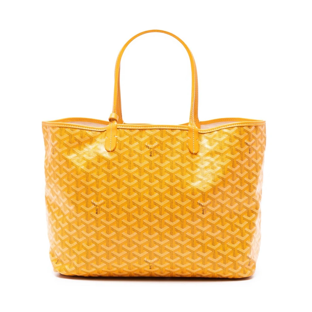 Goyard Vintage Women's Yellow Pre-Owned Patterned Tote Bag