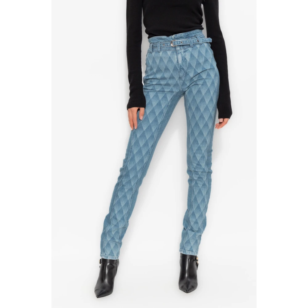 Balmain Jeans met riem Blue Dames