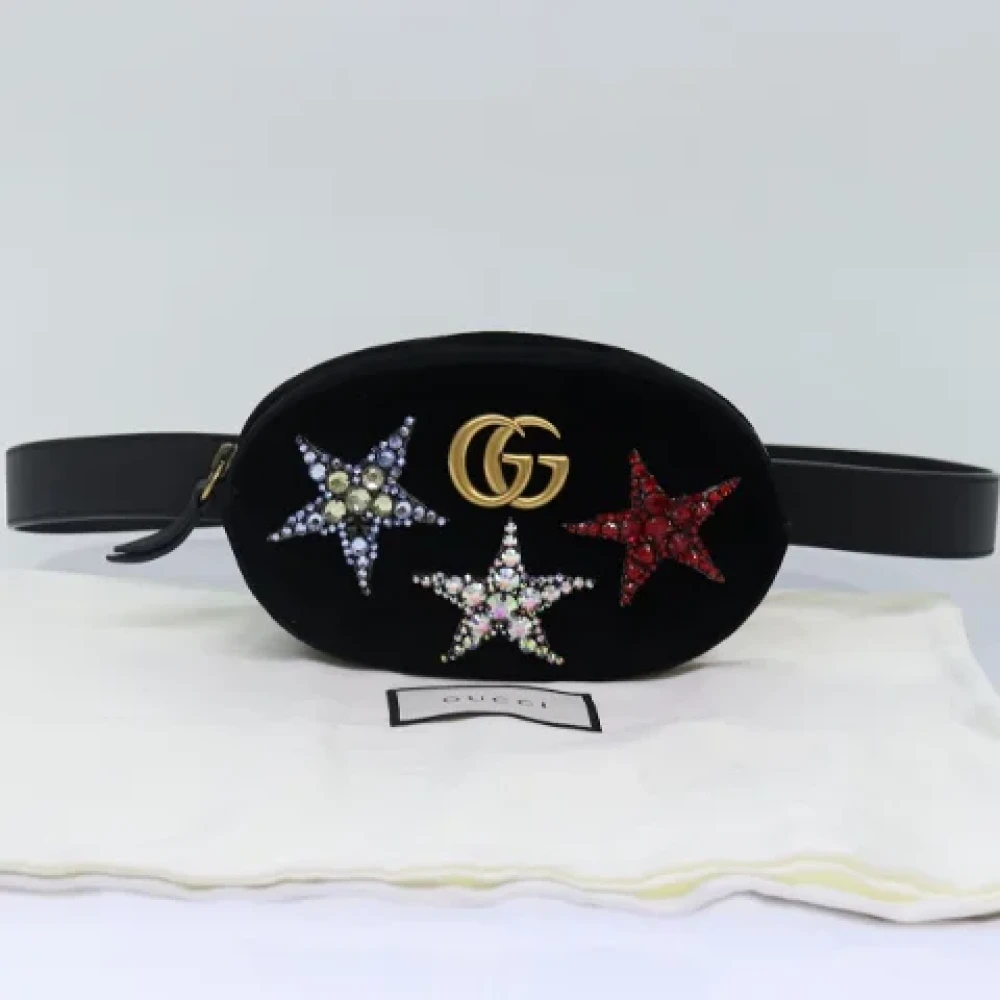 Gucci Vintage Pre-owned Canvas crossbody-bags Black Dames