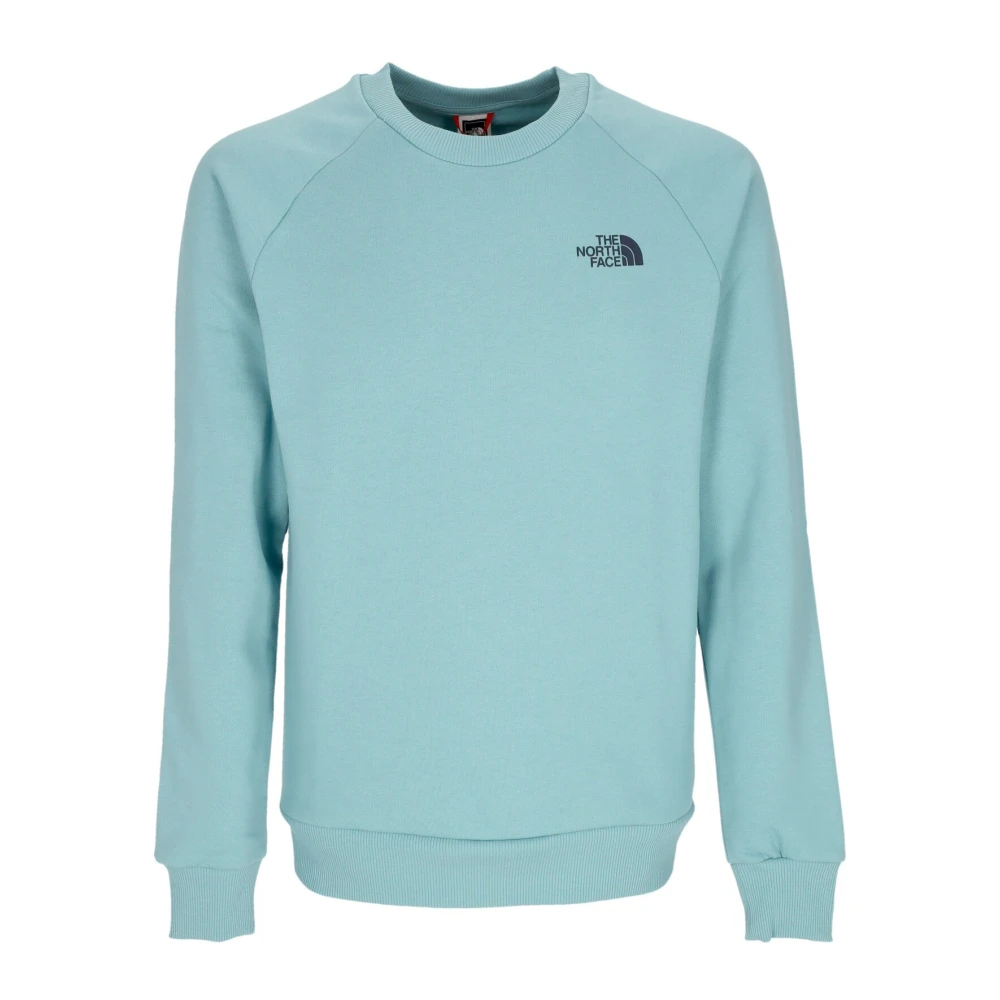 The North Face Men's Blue Redbox Crewneck Sweatshirt Long Sleeve - Long Sleeve Training Tops - S - Sport