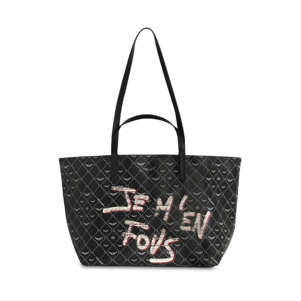 Zadig & Voltaire Zwarte Tote Tas met Meerdere Handvatten Black Dames
