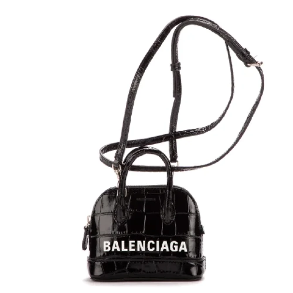 Balenciaga Vintage Pre-owned Fabric handbags Black Dames