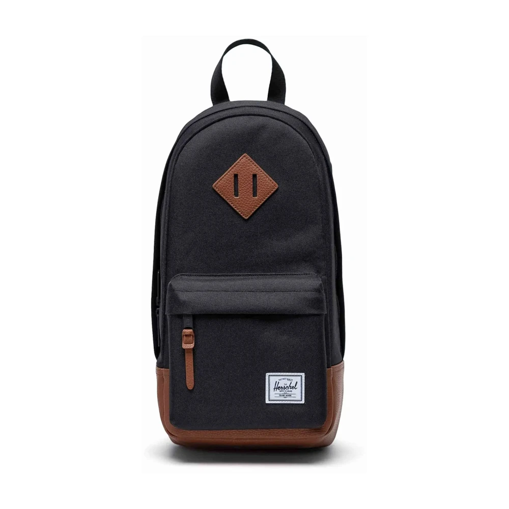 Herschel Katoenen Heritage Schoudertas Black Heren