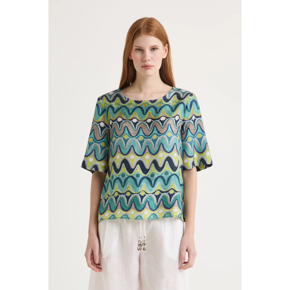 Maliparmi Collectie Print Shirt Multicolor Dames