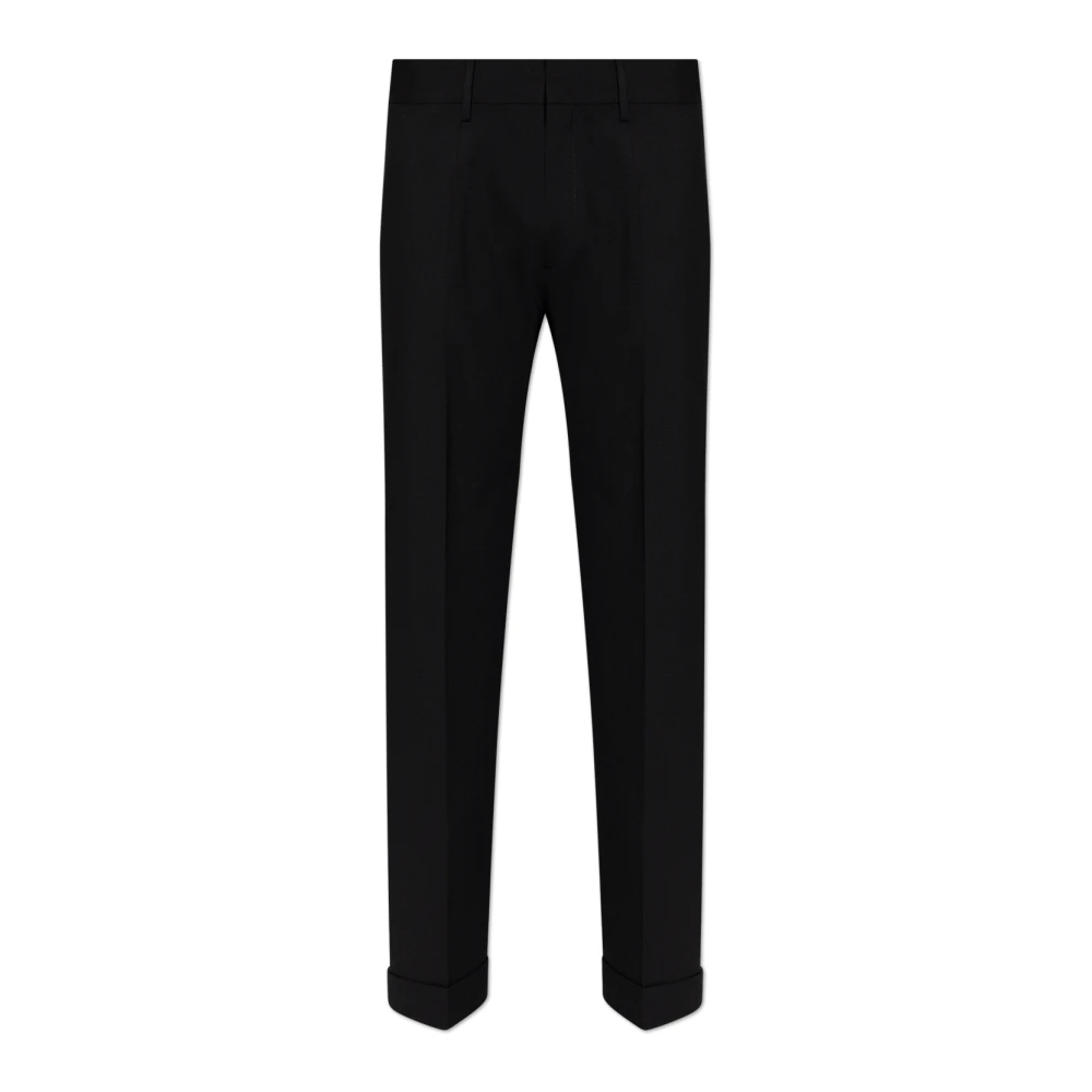 Dsquared2 Men's Black Wool Trousers - Suit Trousers - Xl - Trousers