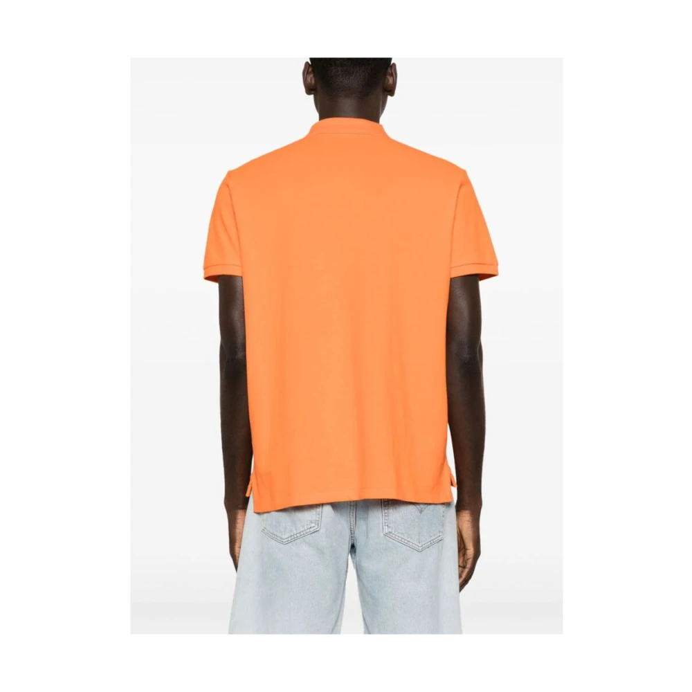 Ralph Lauren Oranje Katoenen Polo Shirt met Signature Pony Motif Orange Heren