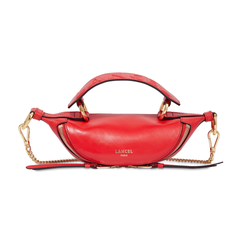 Lancel Origami Rode Handtas Mini Tas Red Dames