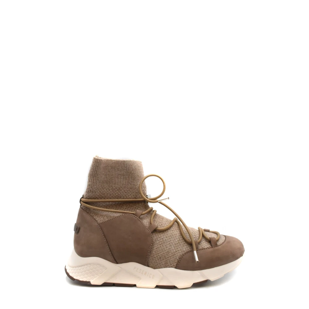 Peserico Tissue Sneakers 100% Made in IT Dames Schoenen Beige