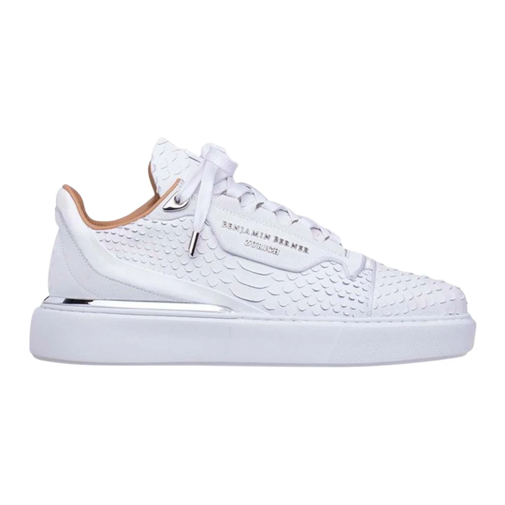 Benjamin Berner Witte Sneakers White Heren