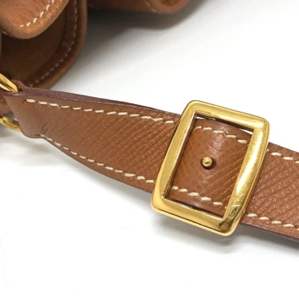 Hermès Vintage Pre-owned Leather shoulder-bags Brown Dames