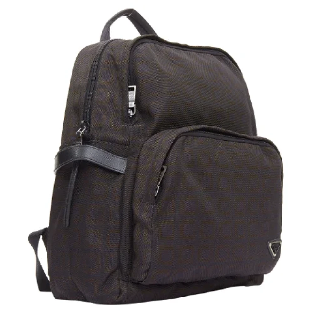 Prada Vintage Pre-owned Nylon backpacks Black Dames