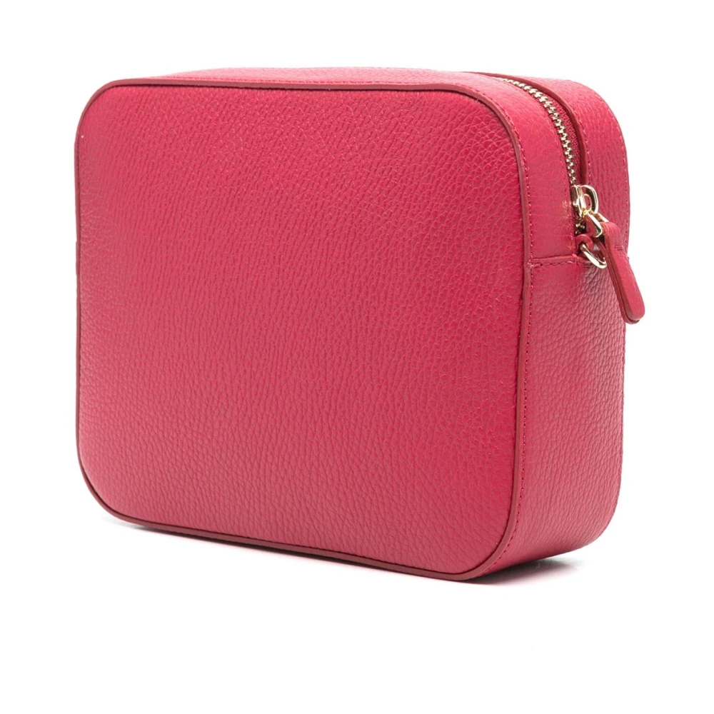 Coccinelle Stijlvolle leren crossbody tas met rits Red Dames