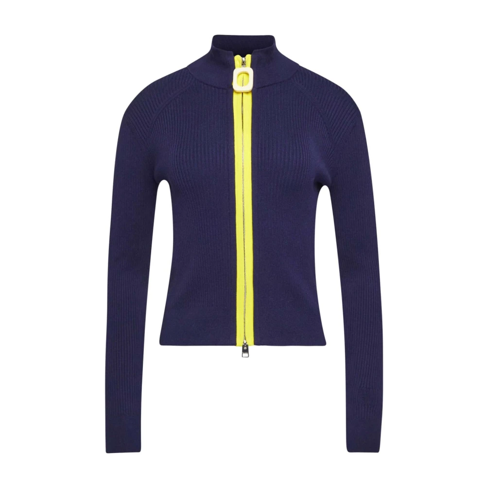 JW Anderson Blauwe Trui met Mock Hals Blue Dames