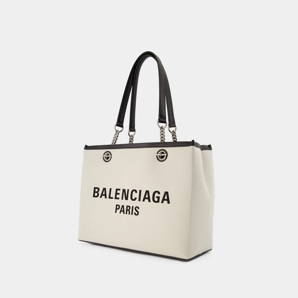 Balenciaga Katoenen Tote Bag Beige Dames