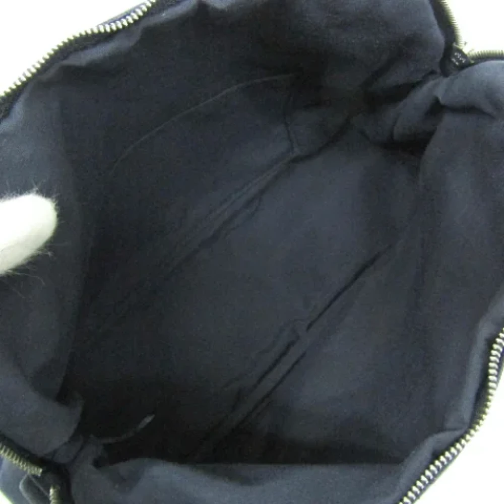 Hermès Vintage Pre-owned Cotton clutches Blue Dames