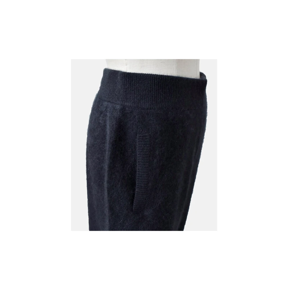 C.T.plage Racoon Cashmere Wijde Broek Black Dames