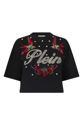 Cropped T-Shirt Tattoo Strass