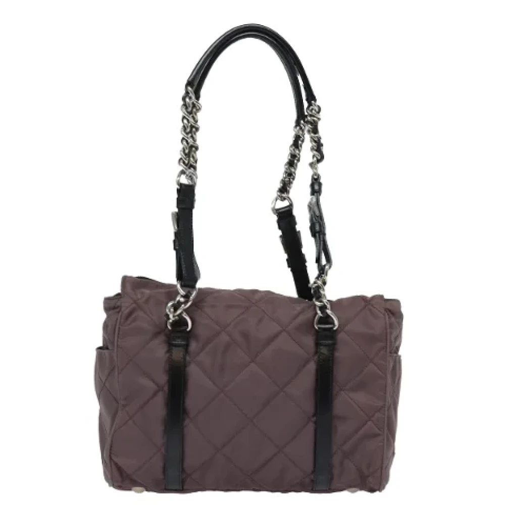 Prada Vintage Pre-owned Fabric prada-bags Purple Dames