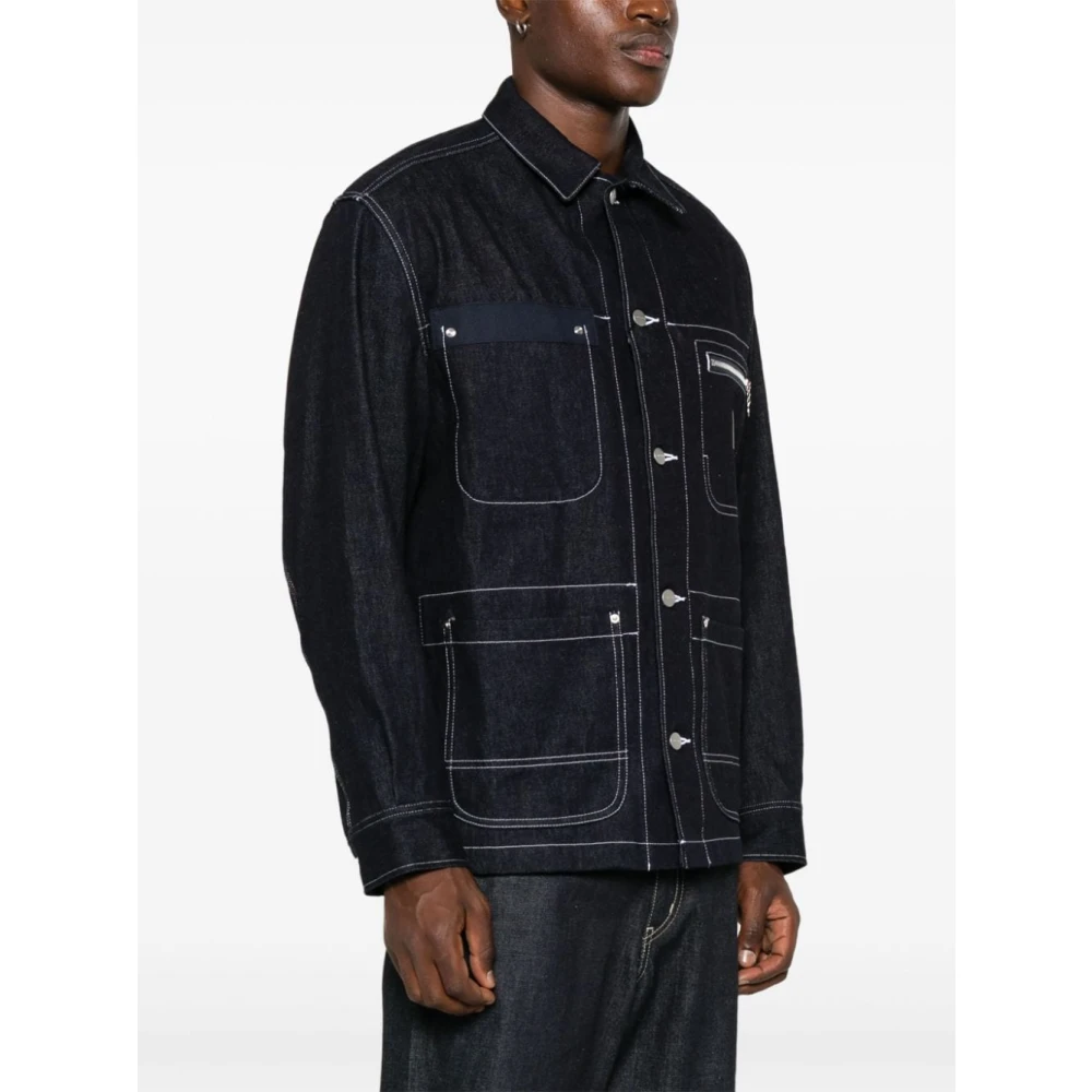 Junya Watanabe Stijlvolle Jas voor Mannen en Vrouwen Blue Heren