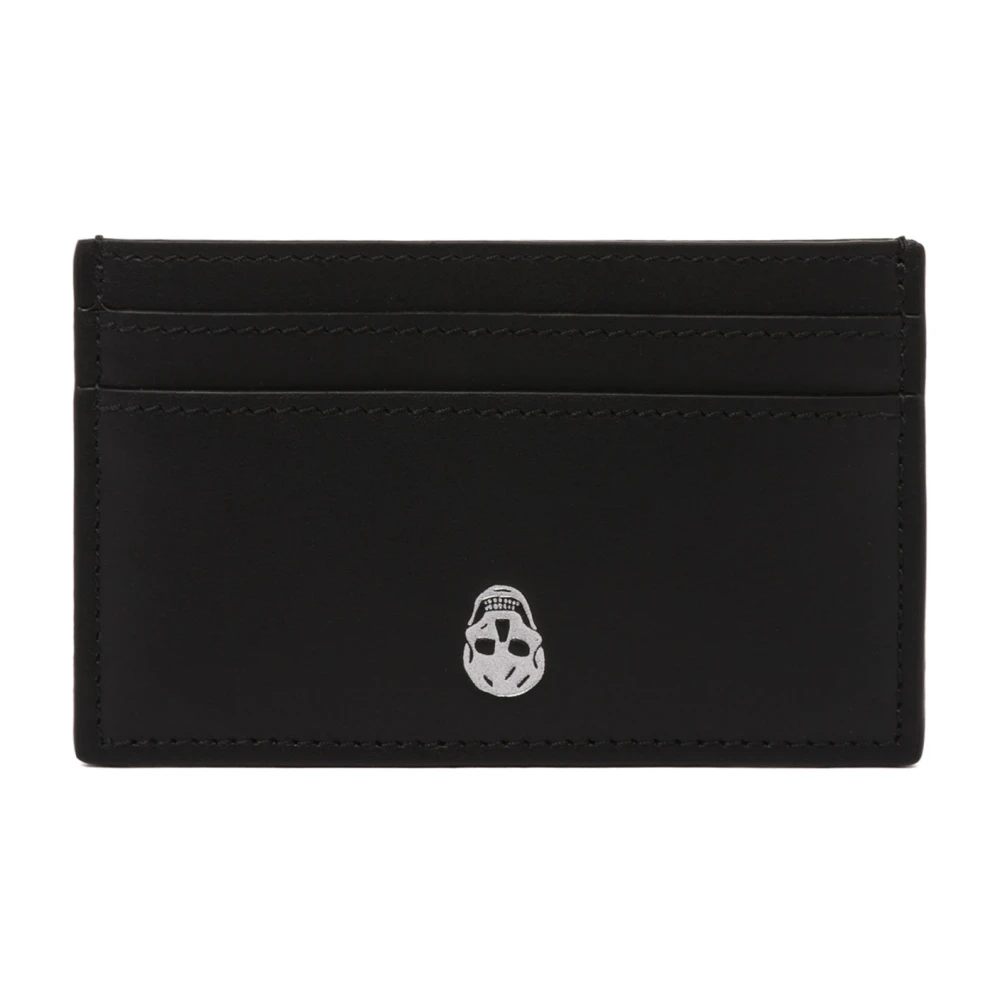 Alexander Mcqueen Men's Black Wallets & Cardholders, One Size, Skull Card Holder