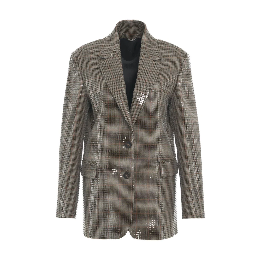 Golden Goose Bruine Sequin Blazer Aw24 Brown Dames