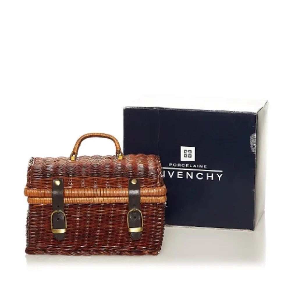 Givenchy Pre-owned Fabric handbags Brown Dames