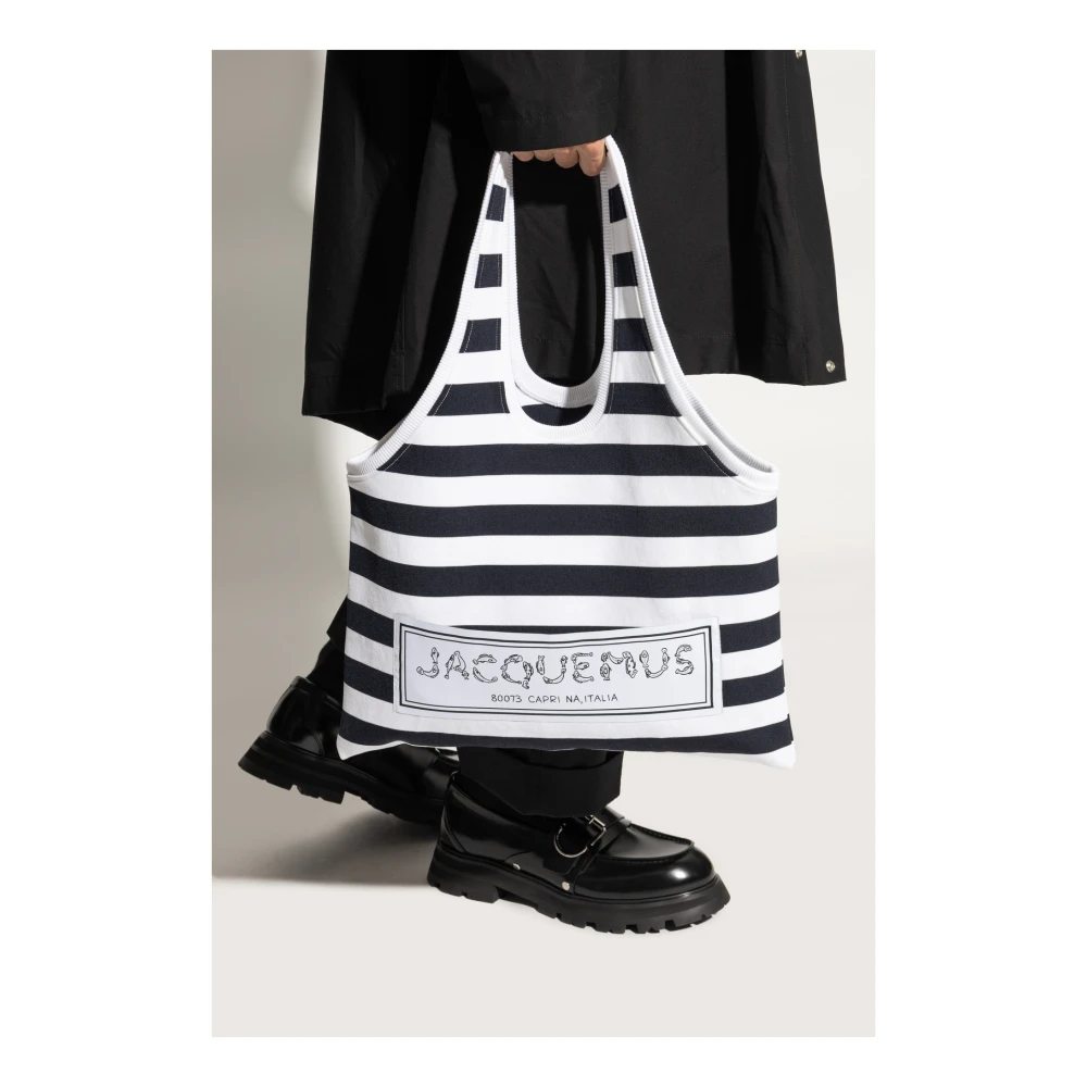 Jacquemus Marcel shopper tas White Unisex