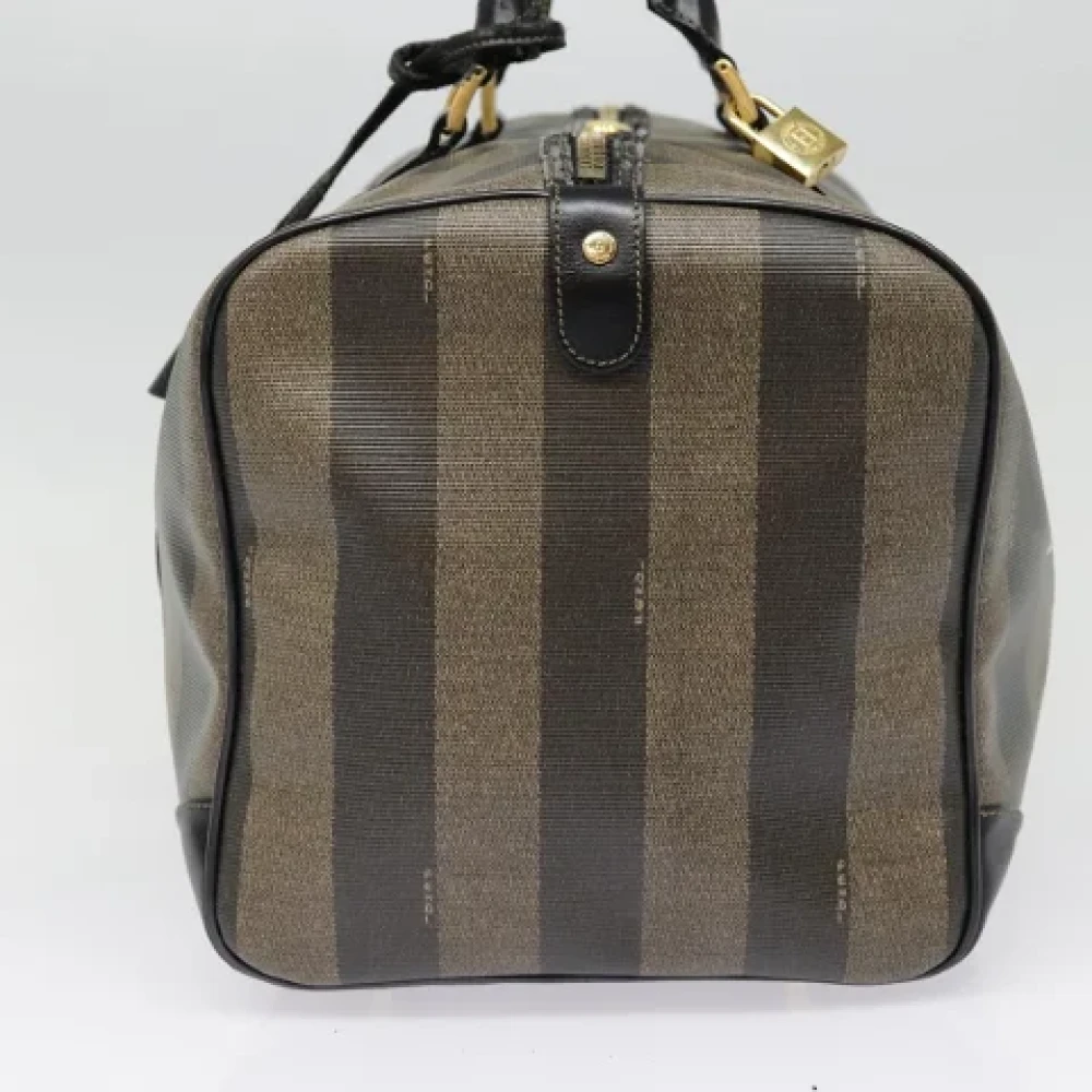 Fendi Vintage Pre-owned Canvas travel-bags Brown Dames