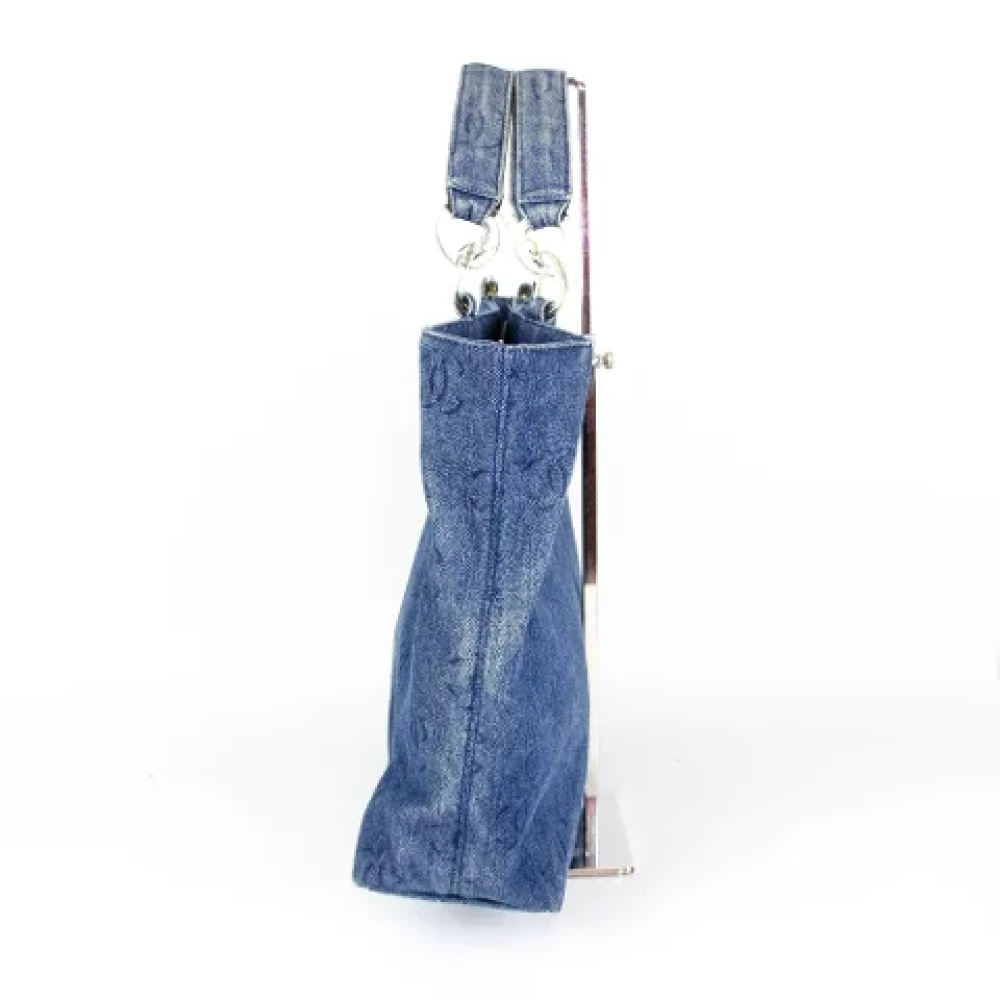 Chanel Vintage Pre-owned Denim chanel-bags Blue Dames